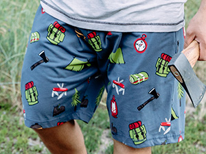 Men''s Bike Pajama Shorts, Men''s Pajama Shorts, Comfy Pajama Shorts for men. Fun Shorts for men