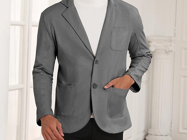 COOFANDY Mens Tweed Blazer