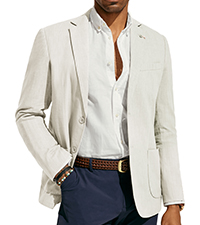 mens linen cotton blazer lightweight breathable summer sport coat suit jacket for wedding