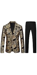 Mens Velvet Suits Slim Fit 2 Piece for Men