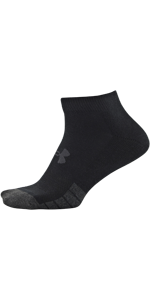 Performance Tech lo cut, new under armour, black socks, white socks, breathable socks, arch support