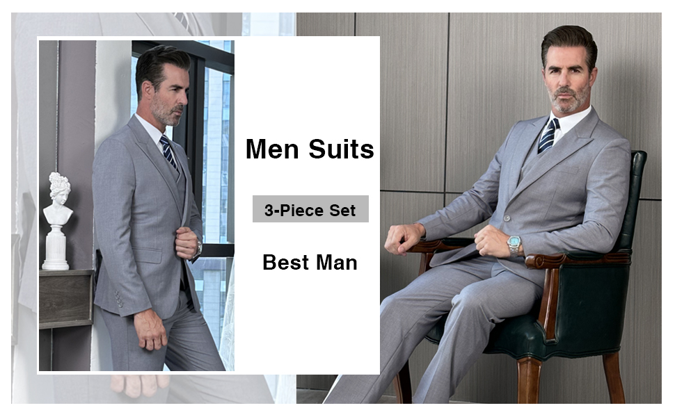 mens suits 3 pieces