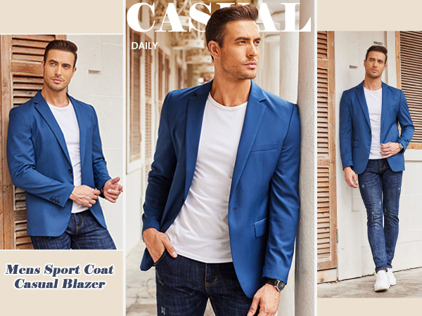 Mens Casual Sport Coat Business Daily Blazer