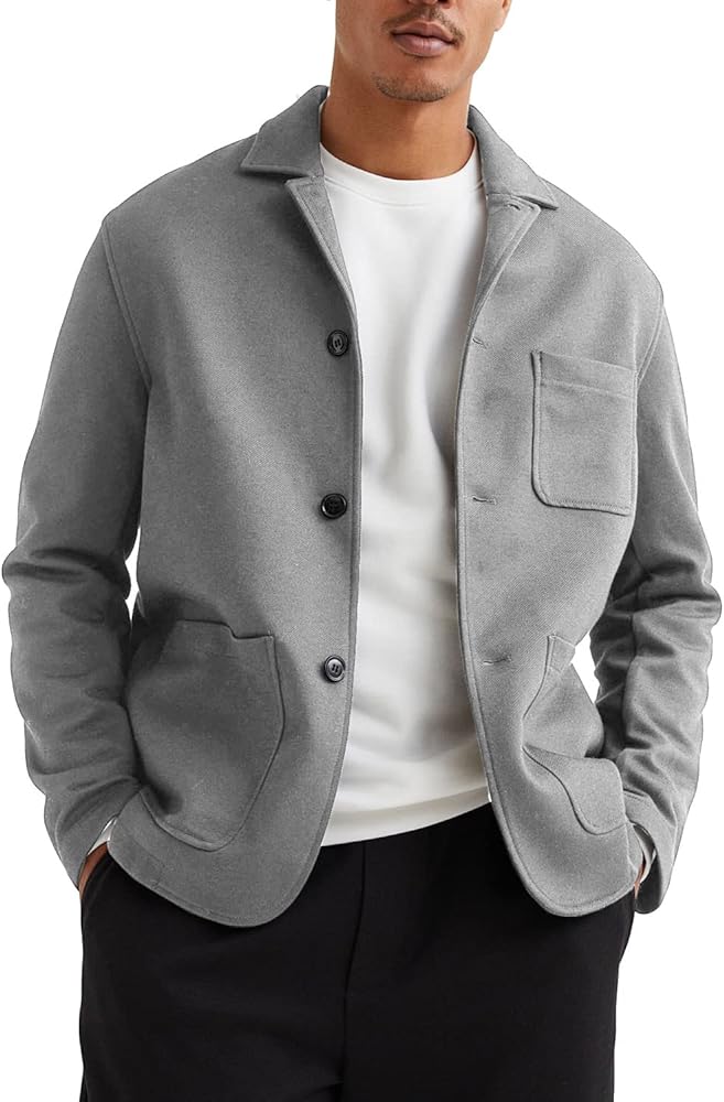 WZIKAI Men's Casual Sport Coat Jacket Regular Fit Lightweight Suit Jacket for Men