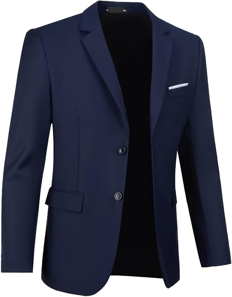 Mens Suit Jackets Casual Two Button Slim Fit Blazers Suit Separates Coat Sport Coats with Pockets for Wedding Prom Party