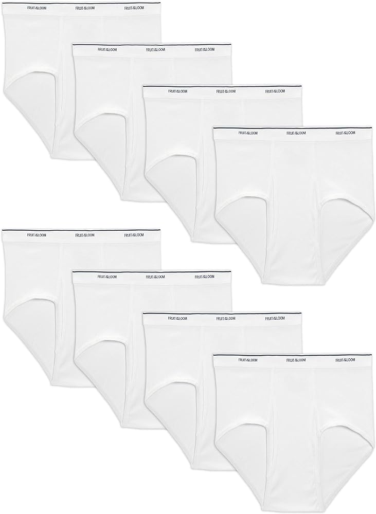 Fruit of the Loom Men's Basic White Brief Multipack