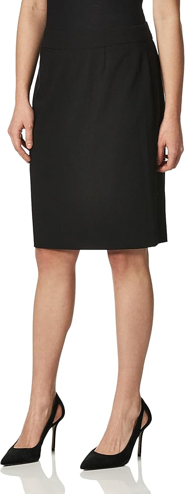 Calvin Klein Women's Classic Fit Straight Lux Suit Skirt