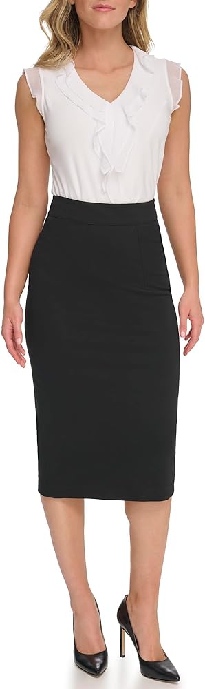 Tommy Hilfiger Women's Midi Ponte Skirt