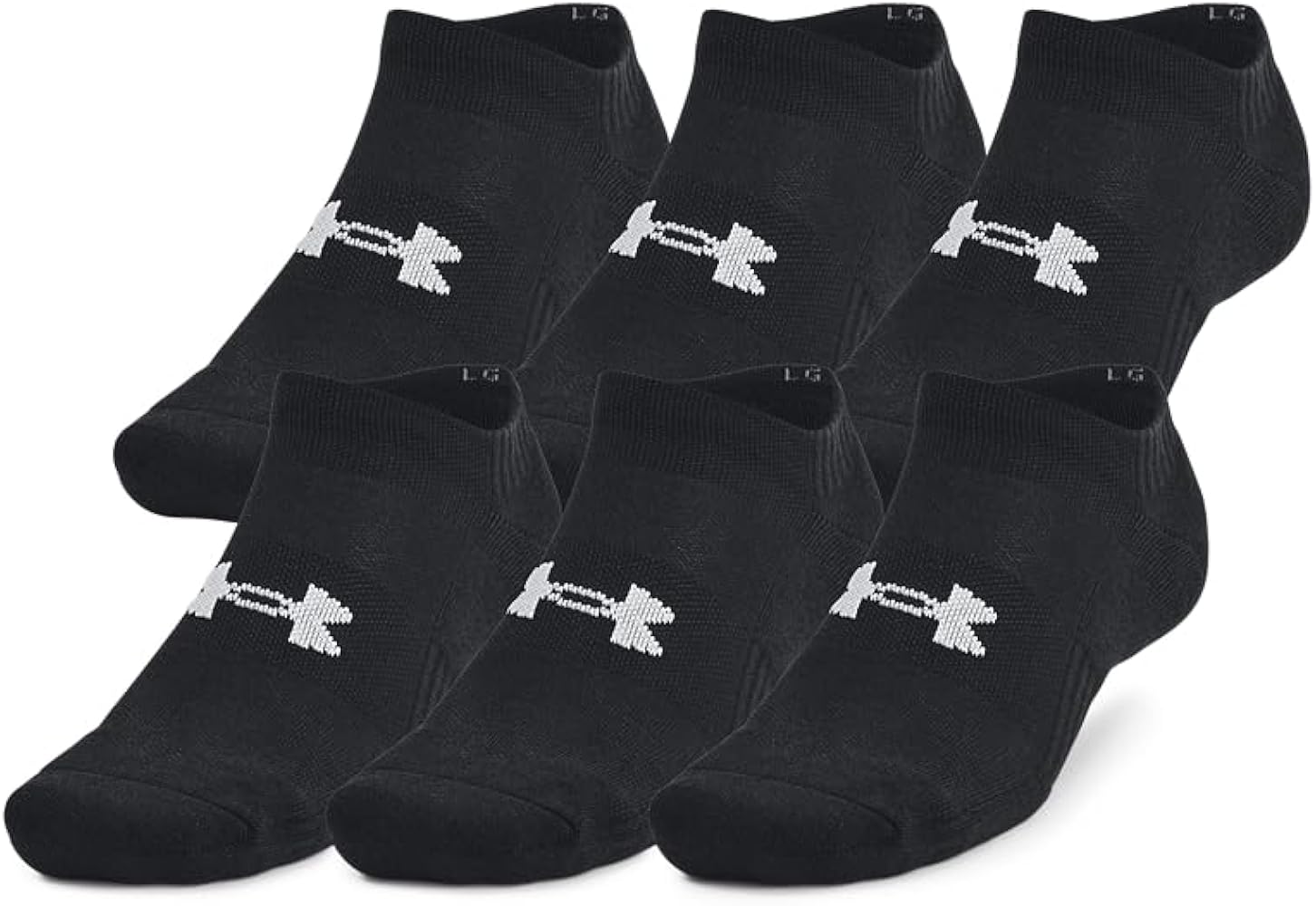 Under Armour Unisex-Adult Training Cotton No Show Socks 6 Pack