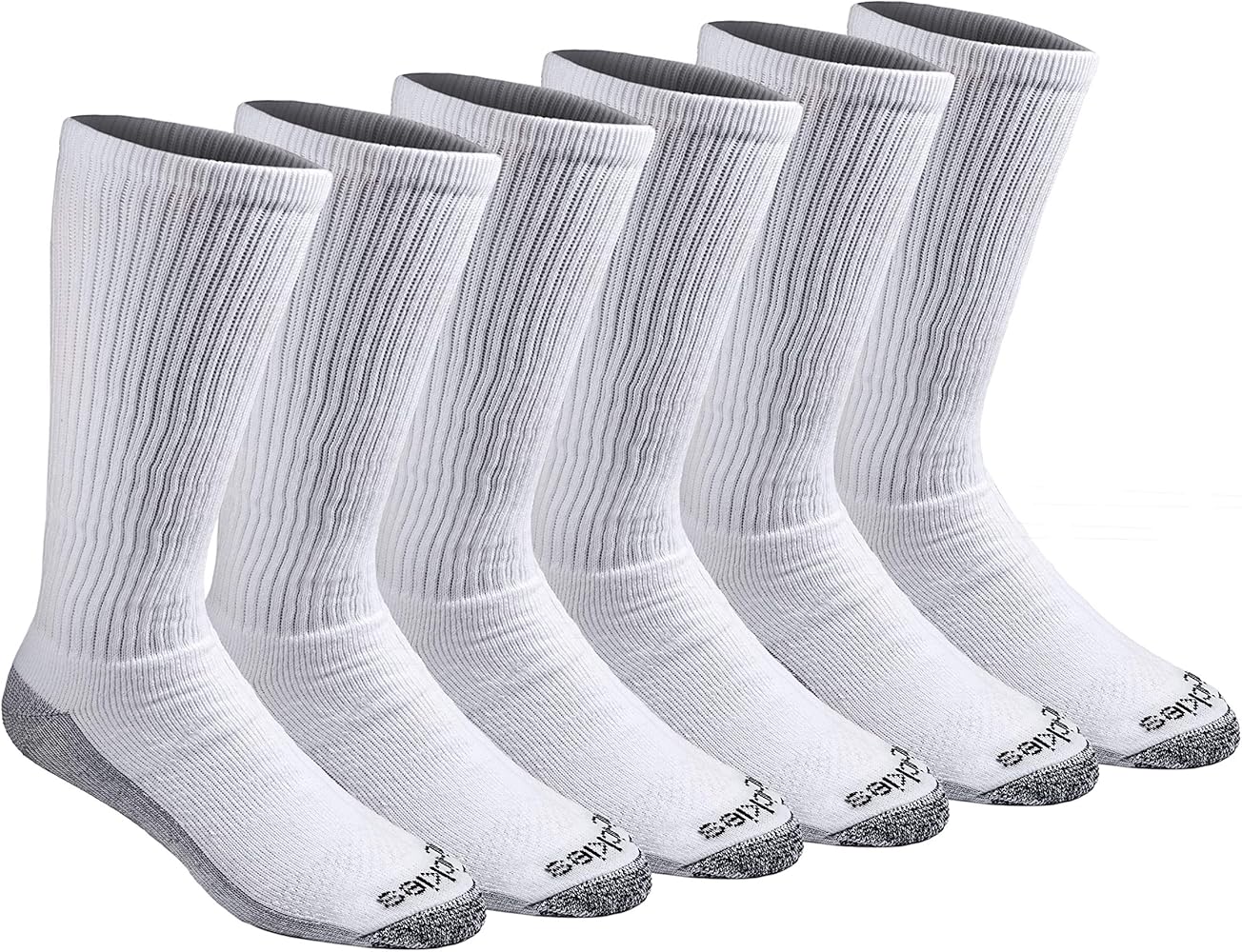 Dickies Men's Dri-Tech Moisture Control Boot-Length Socks, 6 & 12 Pairs, Sizes L-XL