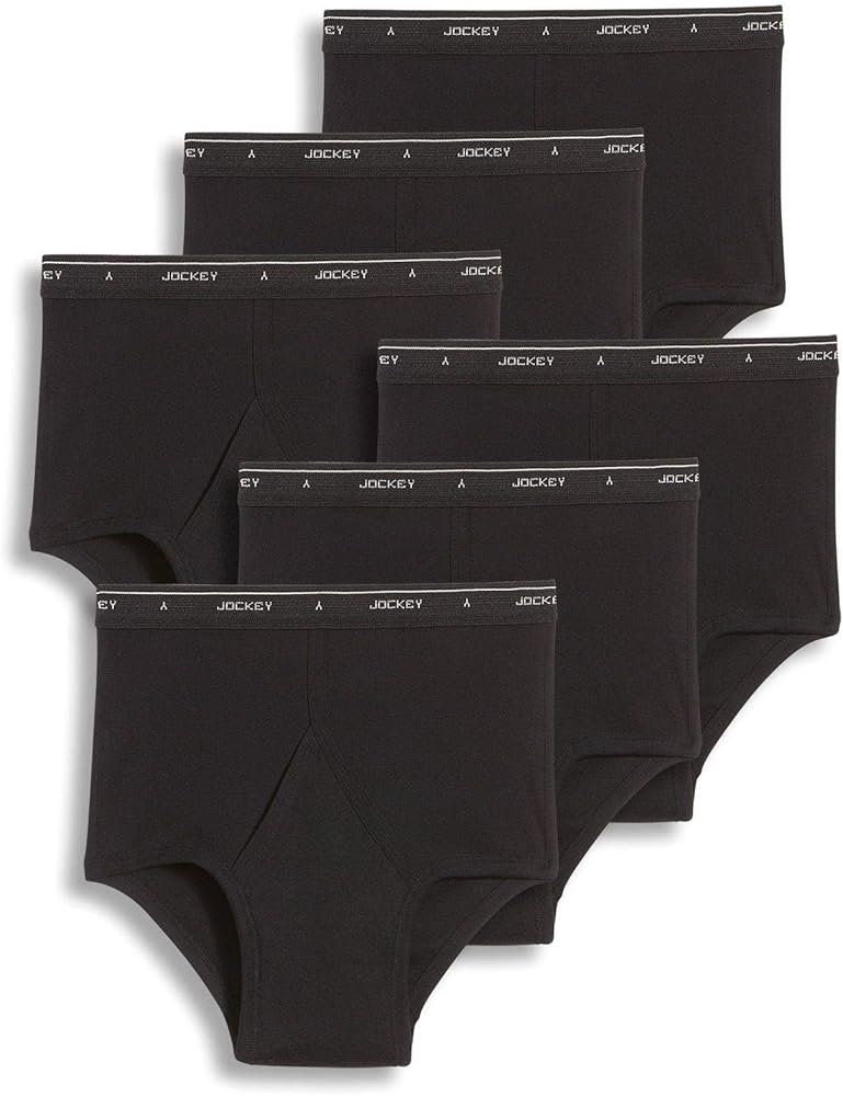 Jockey Mens Underwear Briefs - Classic Full Rise Design, Pack of 6 - Authentic Mens Underwear for Comfort and Quality