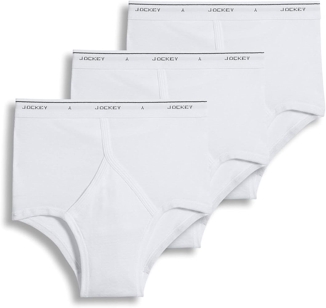 Jockey Mens Underwear Briefs - Classic Full Rise Design, Pack of 3 - Authentic Mens Underwear for Comfort and Quality