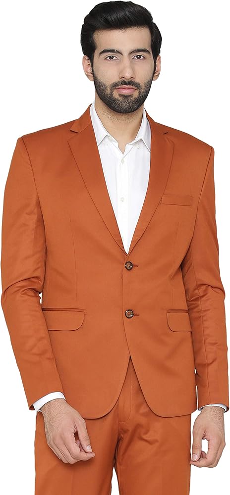 WINTAGE Men's Polyester Cotton Festive and Casual Blazer Coat Jacket