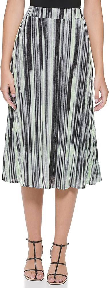 DKNY Women's Elastic Waist Pull on Comfy Skirt