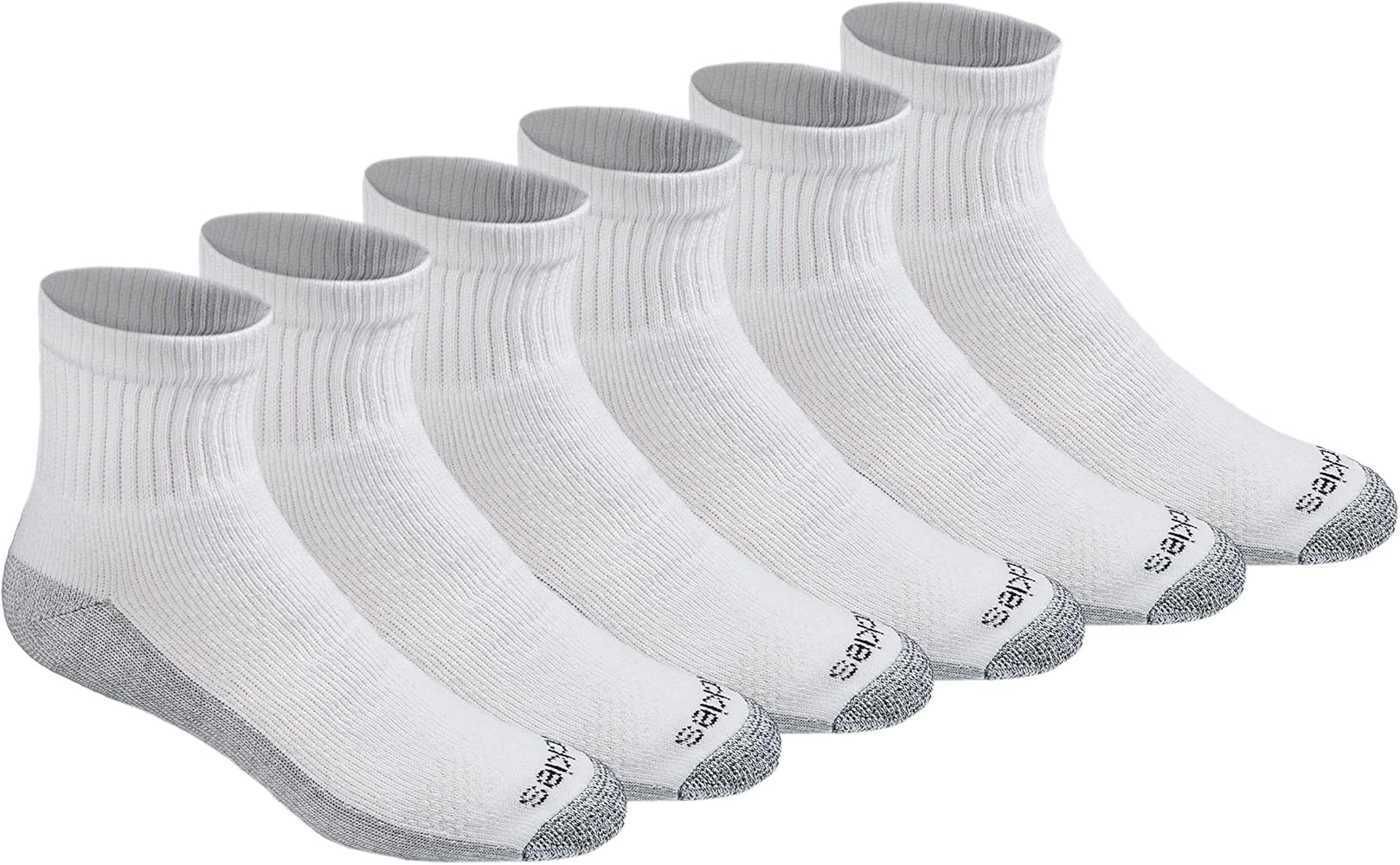 Dickies Men's Dri-tech Moisture Control Quarter Socks (6, 12, 18 Pairs)