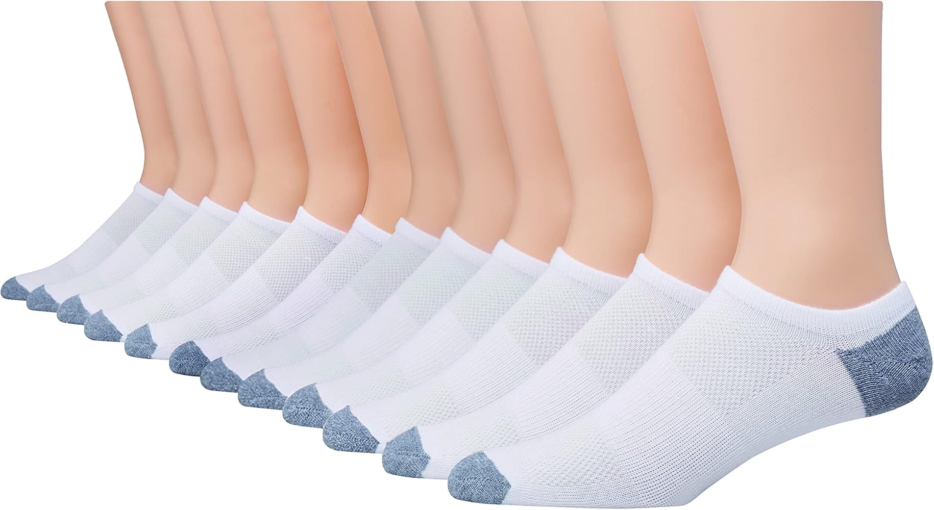 Hanes Men's Socks, X-Temp Lightweight Socks, Low Cut and No Show, 12-Pack